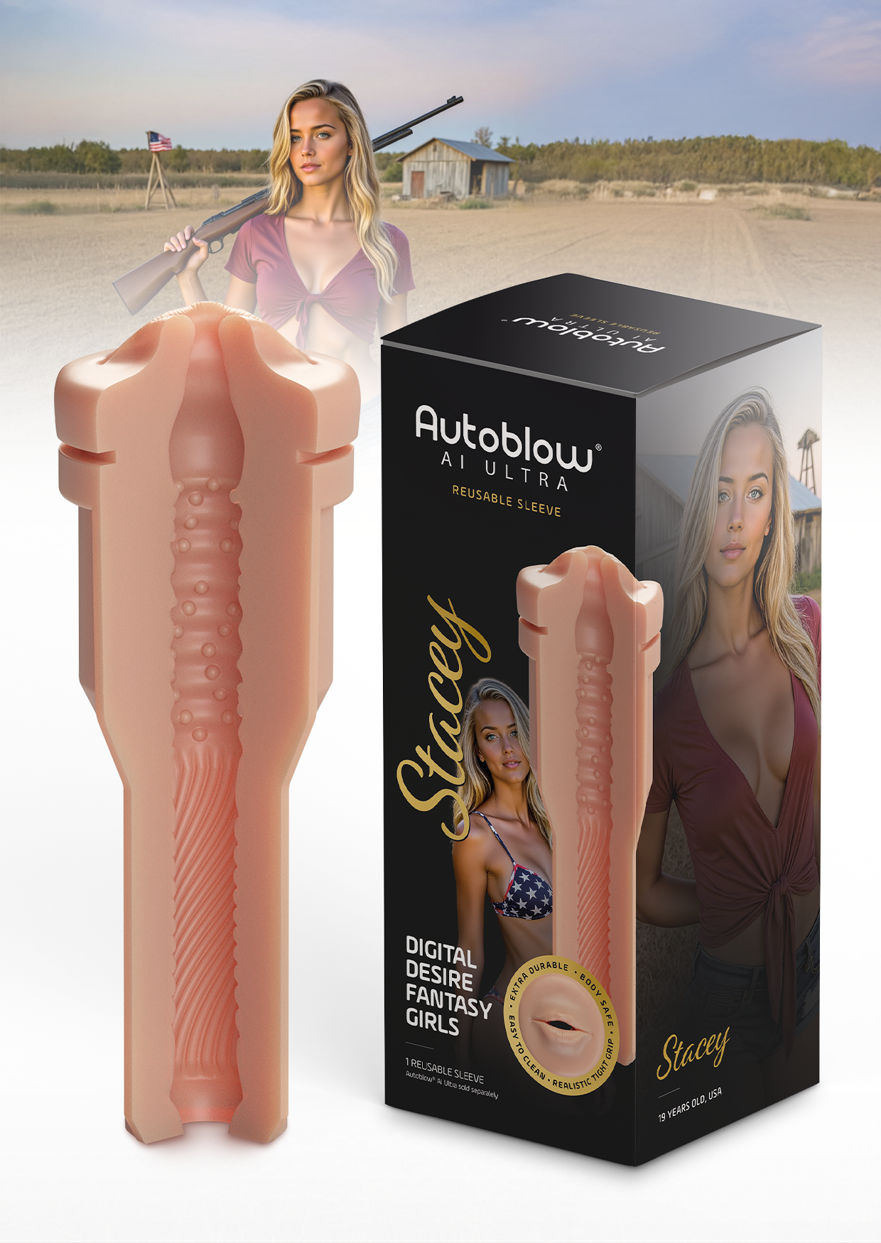 Stacey's Mouth Sleeve - All American Girl