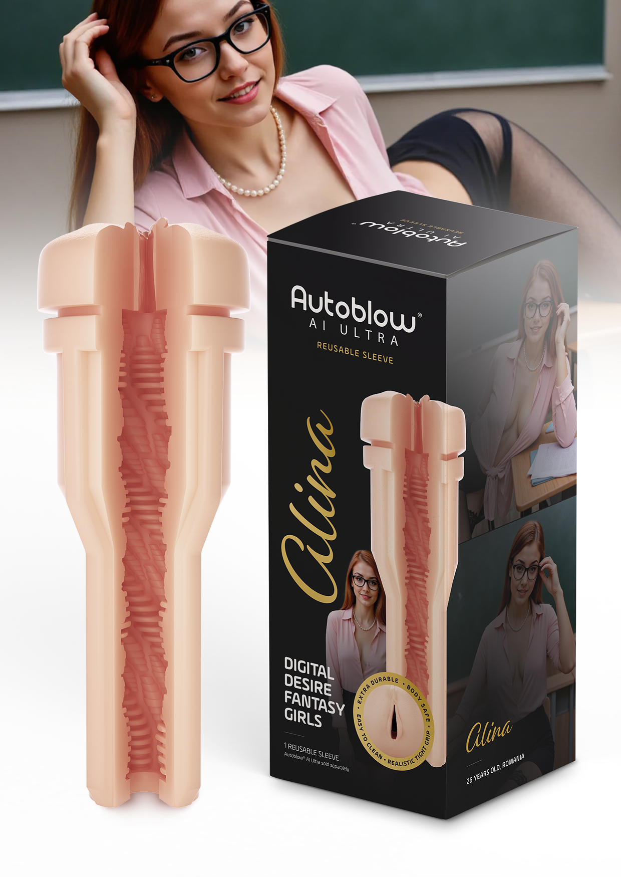 Alina’s Vagina Sleeve - Romanian Teacher